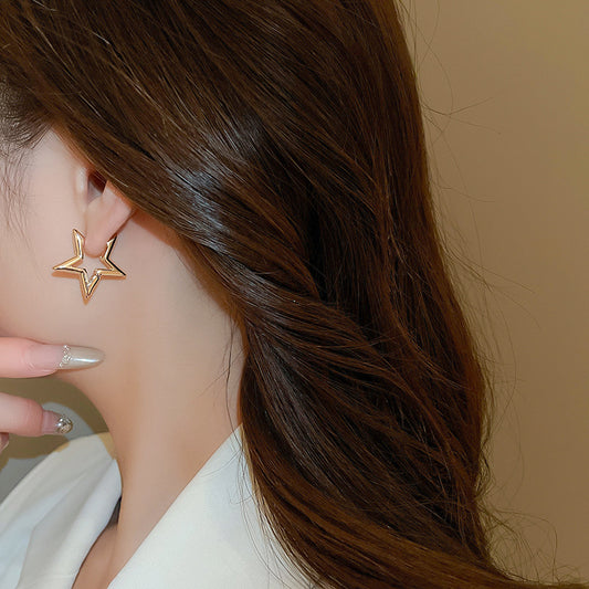 Star Hoop Earrings